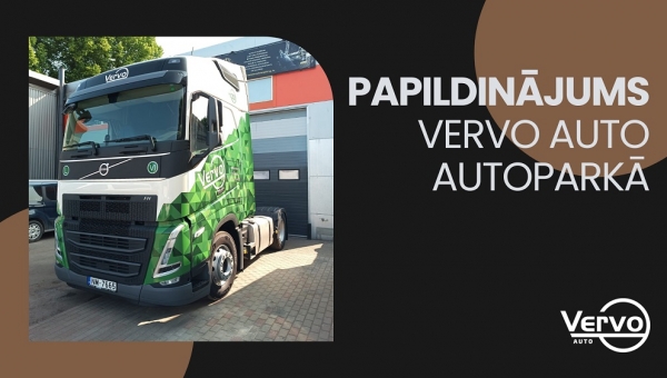 Papildinājums Vervo Auto autoparkā – jauna Volvo kravas automašīna